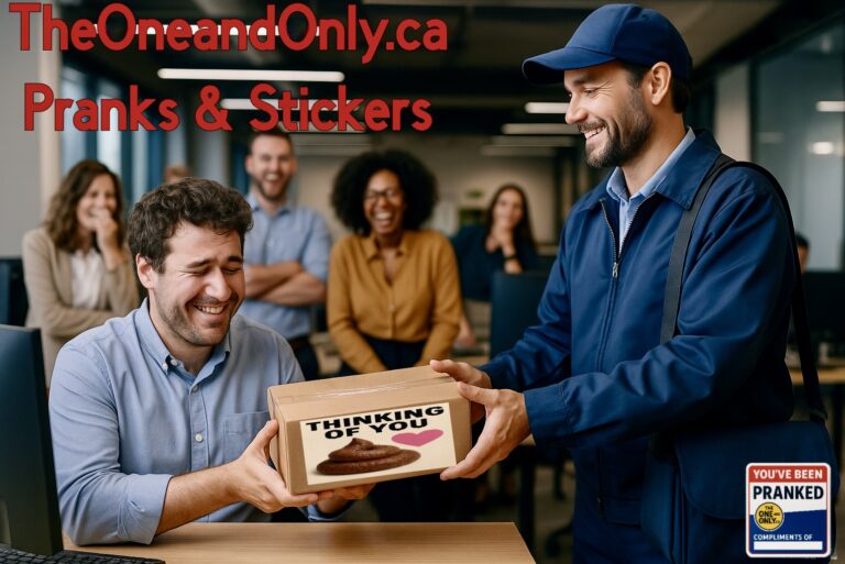 Prank Mail delivery – funny anonymous gag mail from TheOneAndOnly.ca